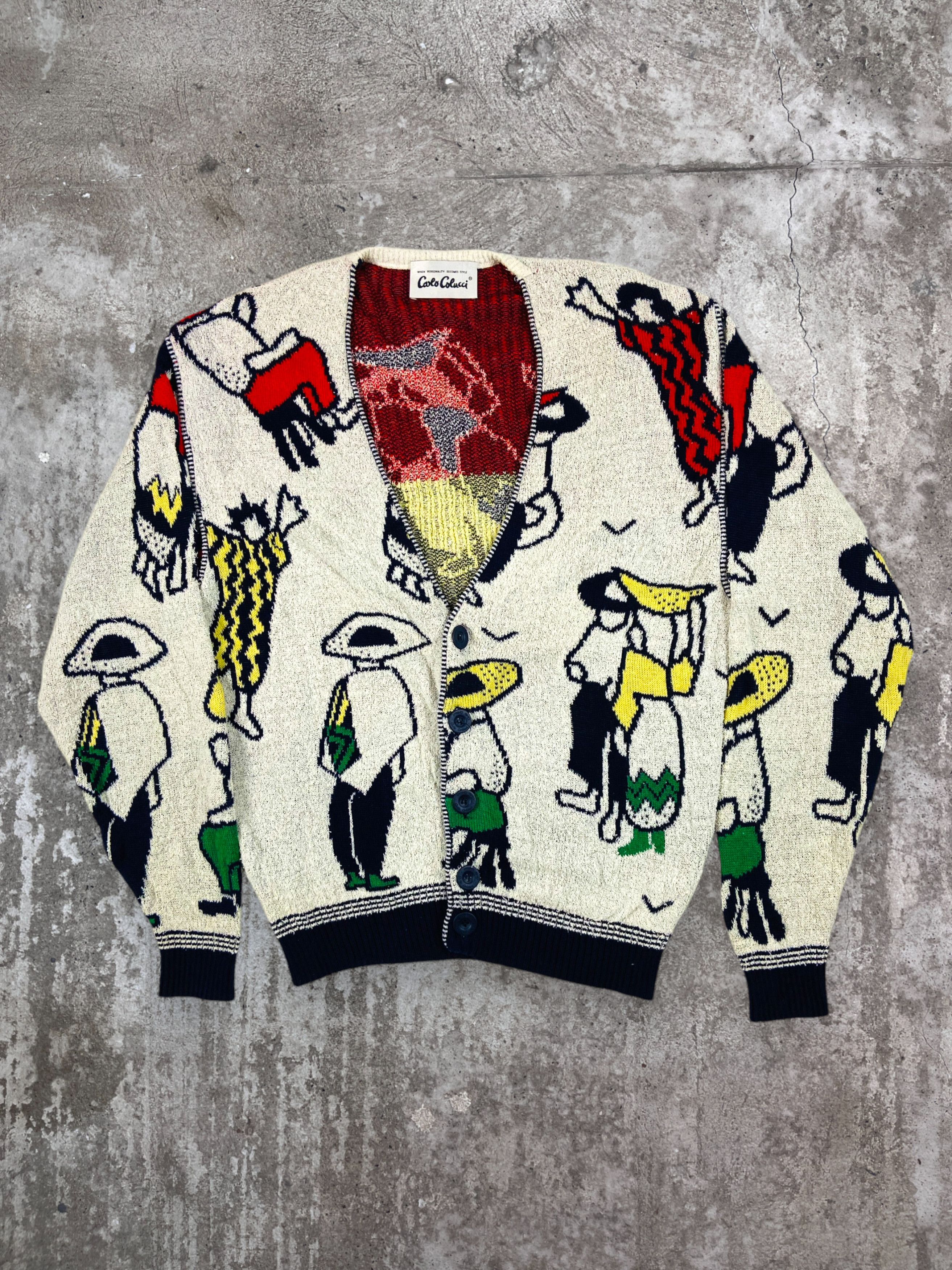 1980s CARLO COLUCCI ARCHIVE RARE KNITTED CARDIGAN - № 1124