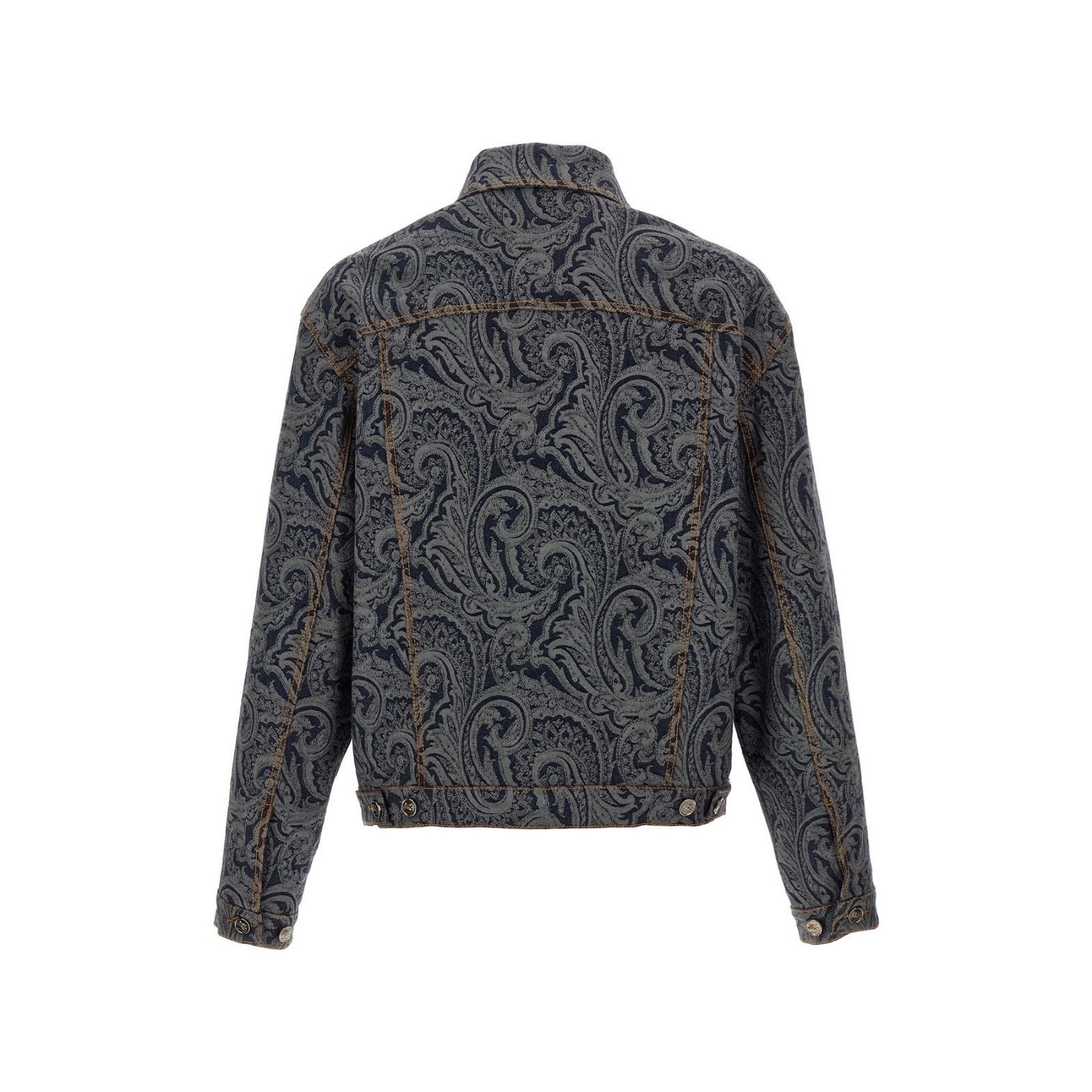 Etro ETRO Parsley Blue Denim Jacket New & Authentic (Men's size:X Size US XL / EU 56 / 4 - 2 Thumbnail