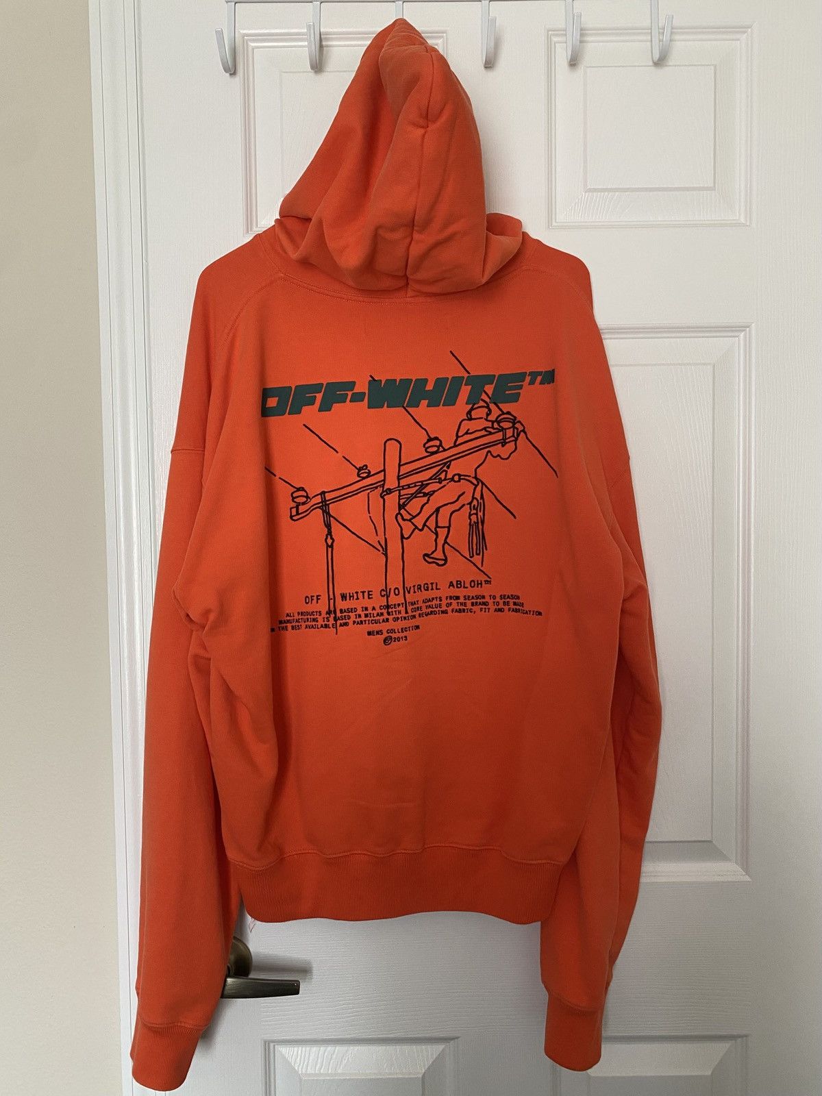 Off-White Off-White Hoodie Orange Size Medium Size US M / EU 48-50 / 2 - 4 Thumbnail