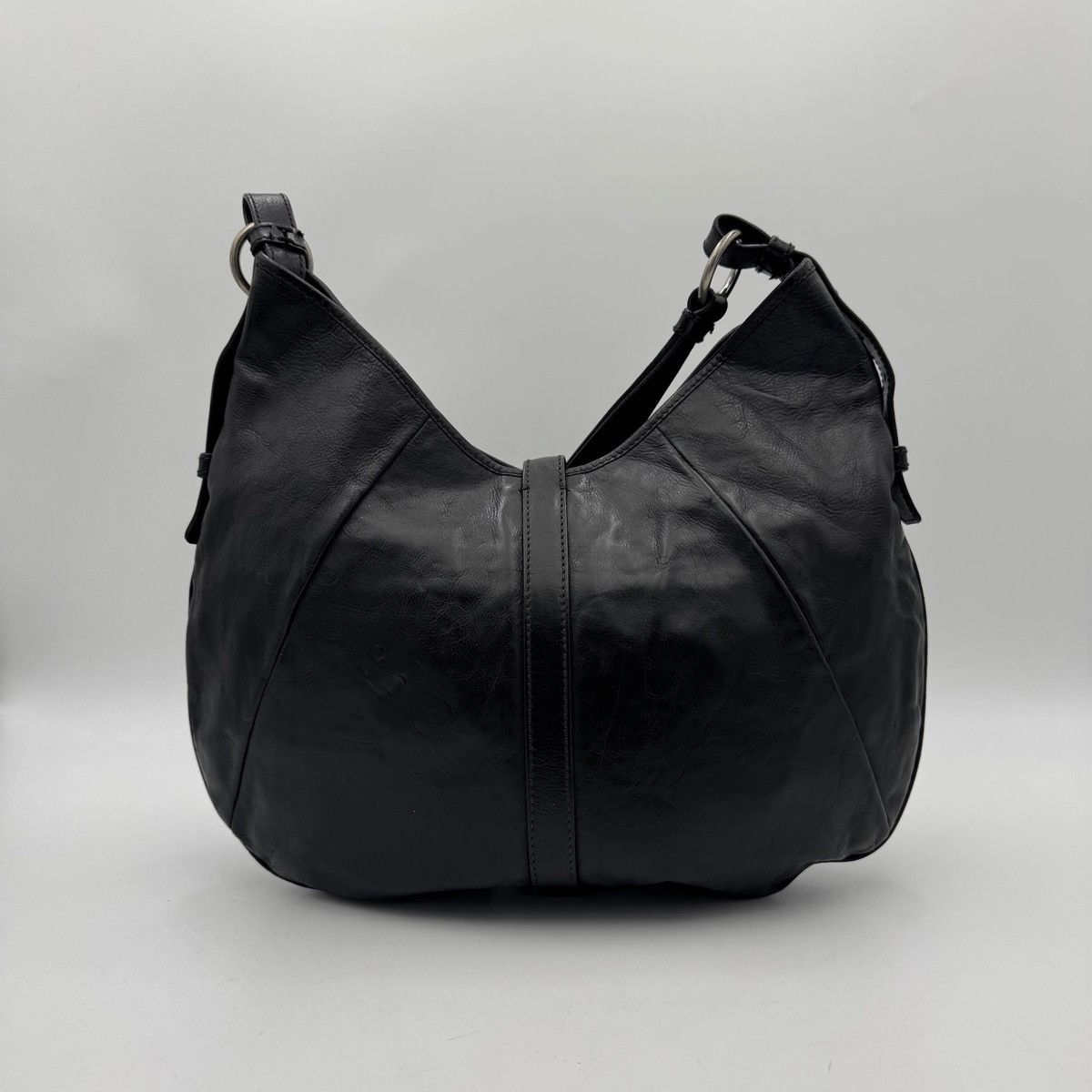 Yves Saint Laurent YSL Black Leather Mombasa Hobo Bag Size ONE SIZE - 4 Thumbnail