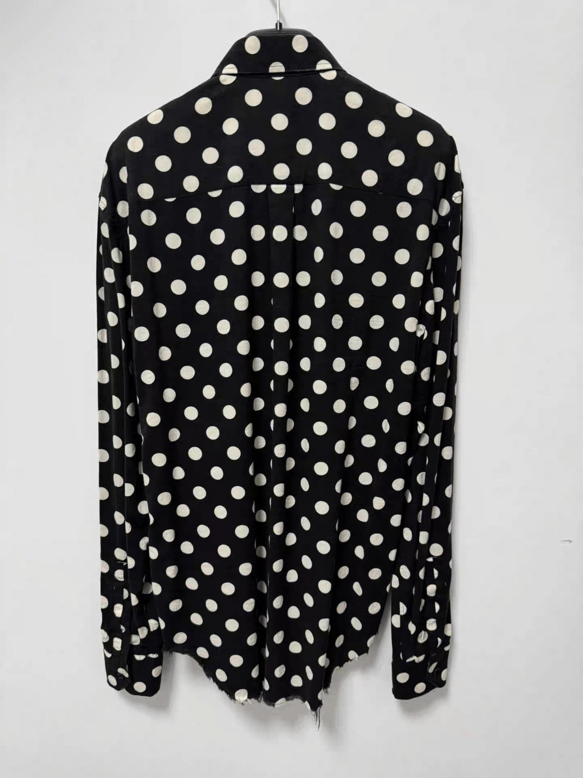 Saint Laurent Paris Sz 38 Saint Laurent Paris by Hedi 16SS Poke Dots Shirt-2508 Size US M / EU 48-50 / 2 - 2 Thumbnail