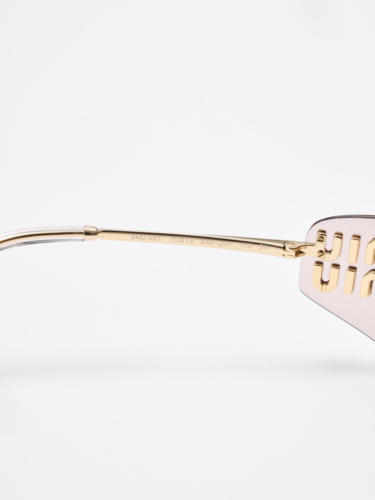 Miu Miu MIU MIU SMU A51 5AK20P GOLD Size ONE SIZE - 7 Thumbnail