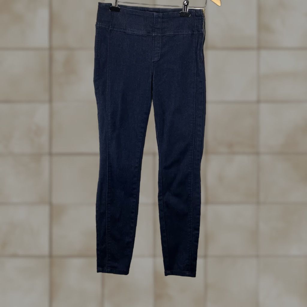 Guess GUESS Jeans Women's 27 Dark Indigo Blue Push Up Leggings Stretch Denim Jeans Slim Mid Rise Zipper Zip Pocket? (Note: Original did not specify pockets) Size 28" / US 6 / IT 42 - 1 Thumbnail