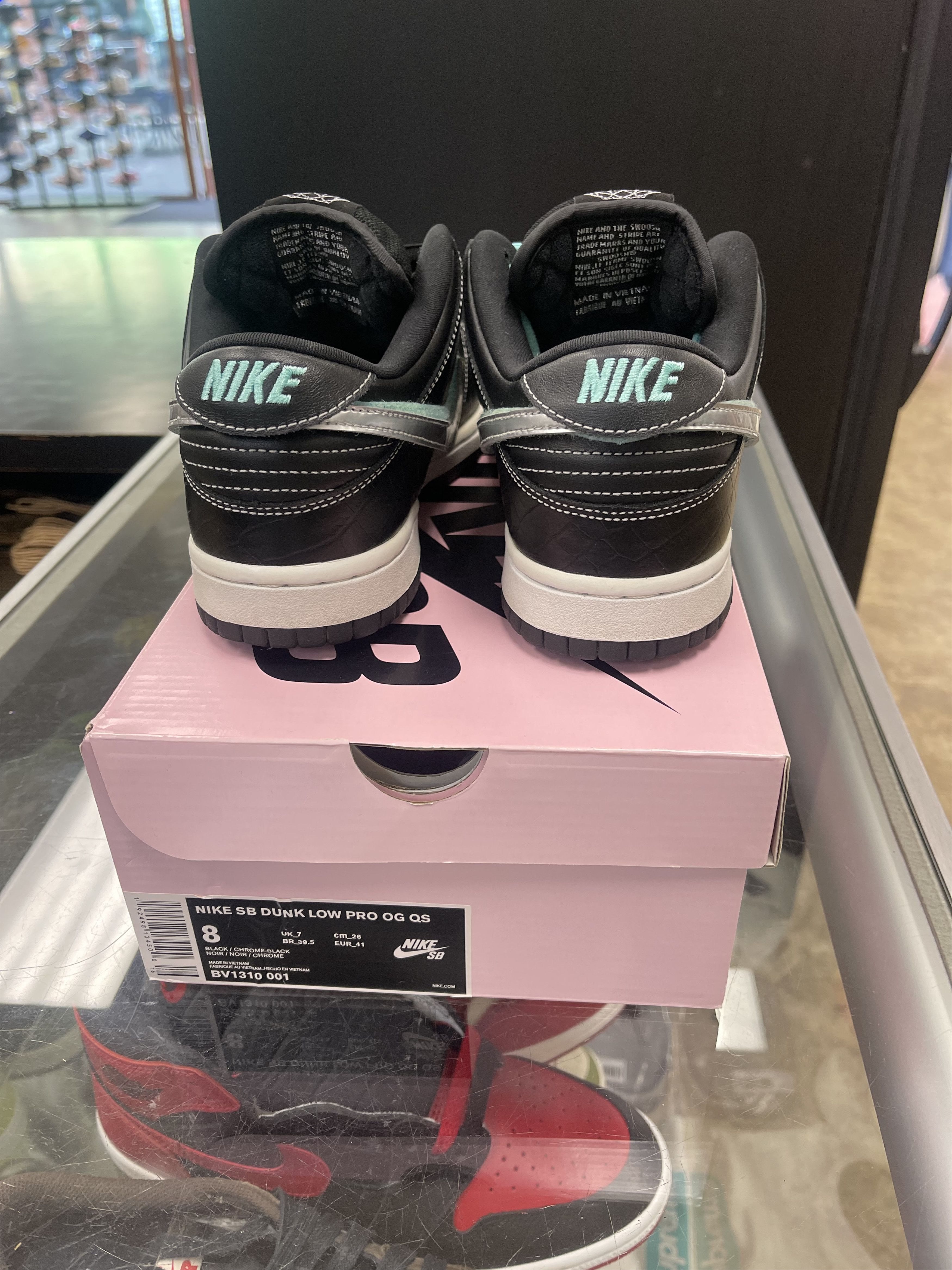 Nike SB Nike SB Dunk Low Diamond Supply Co. Black Diamond Size US 8 / EU 41 - 5 Thumbnail