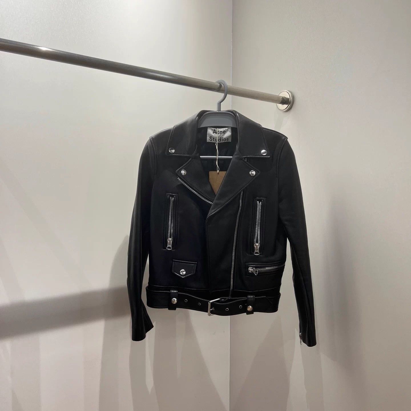 Acne Studios vem363 lambskin short leather jkt 34