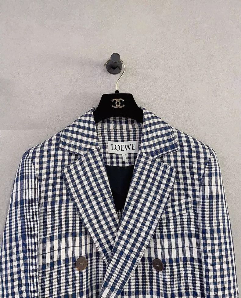 Loewe LOEWE Luo Yiwei blue checkered jacket Size XS / US 0-2 / IT 36-38 - 3 Thumbnail