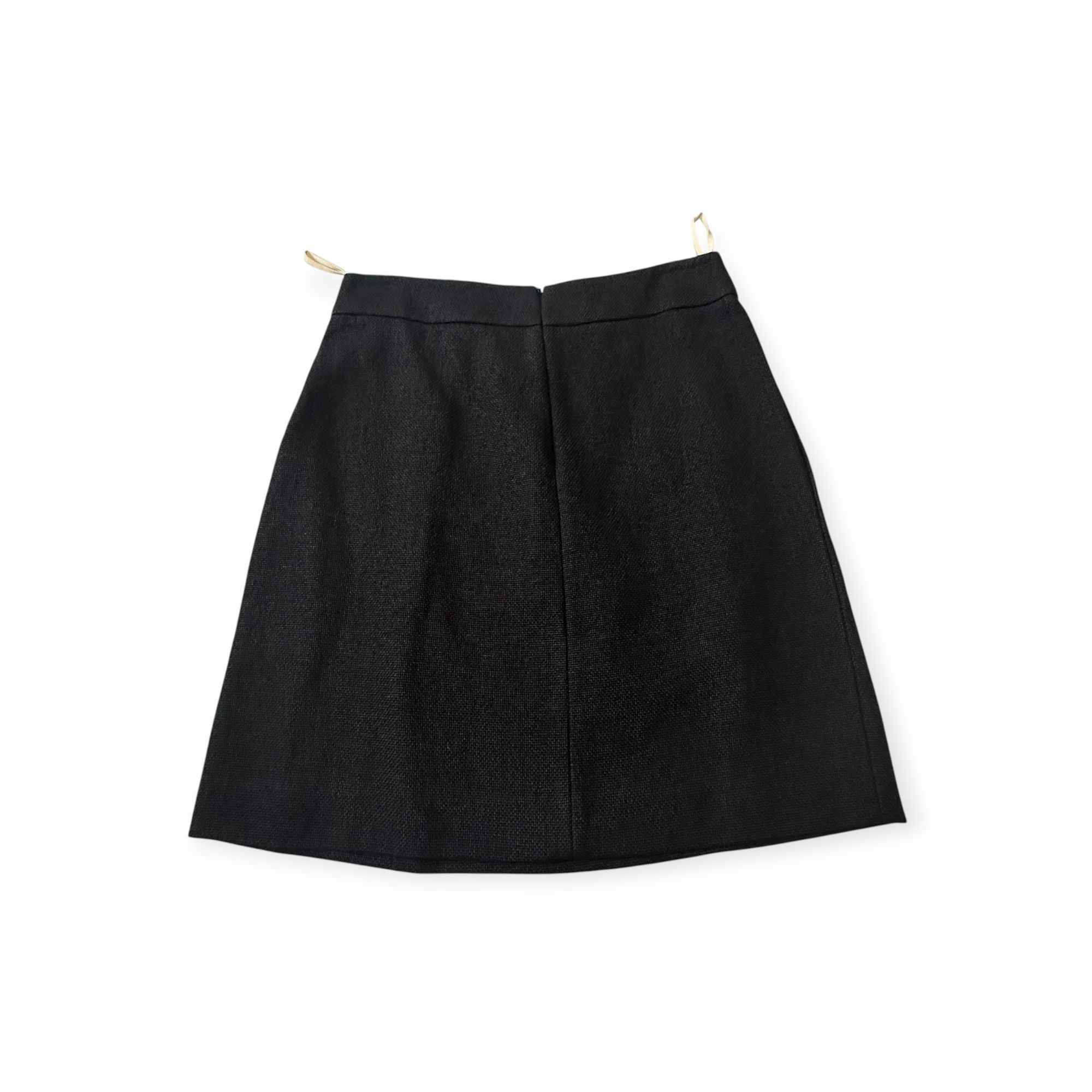 Marni Vintage Marni Textured Mini Skirt – Black/Navy, Made in Ital Size 30" / US 8 / IT 44 - 7 Thumbnail