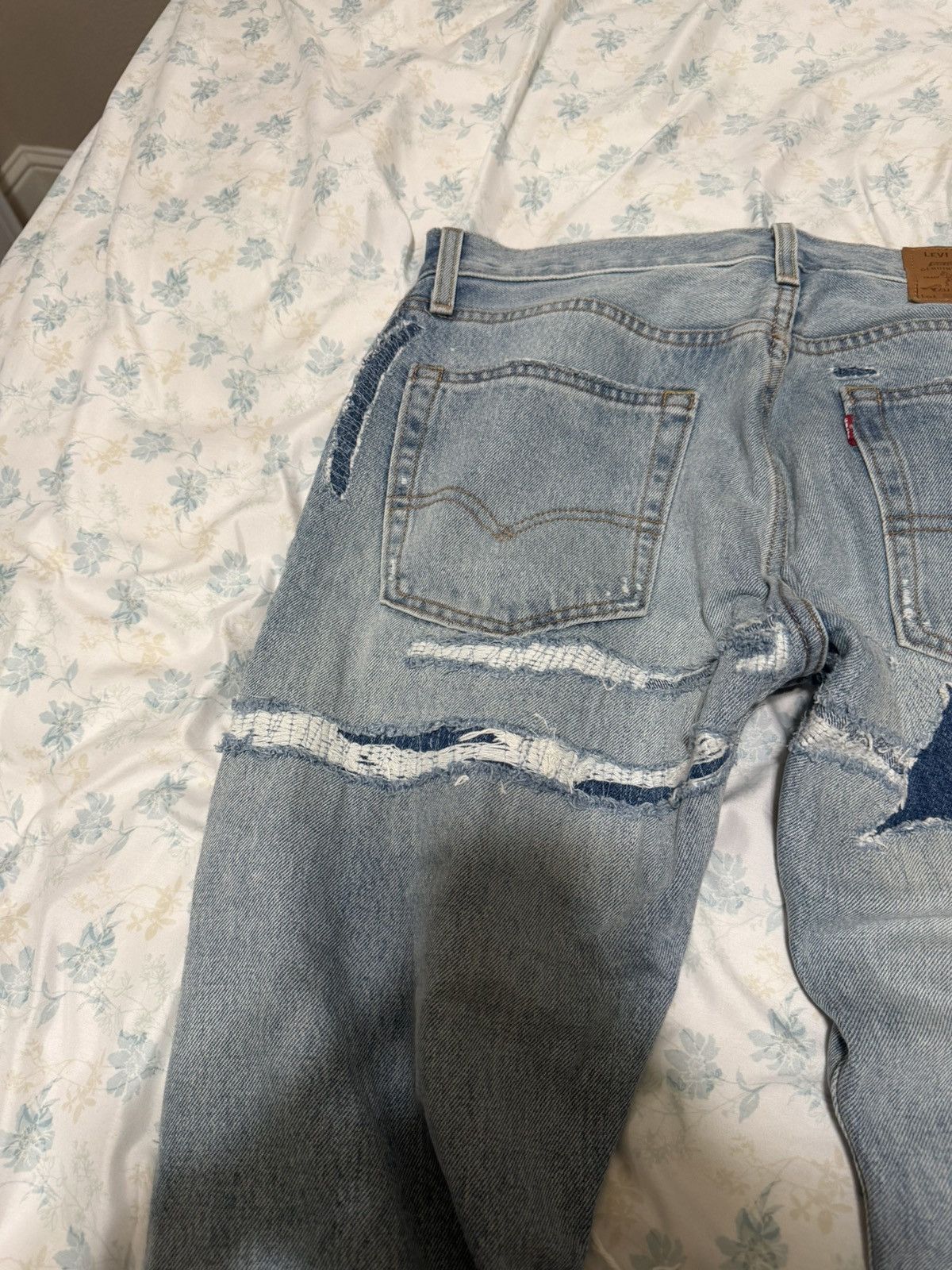Levi's Levis 551 Ripped Boro Jeans Size US 31 - 7 Thumbnail