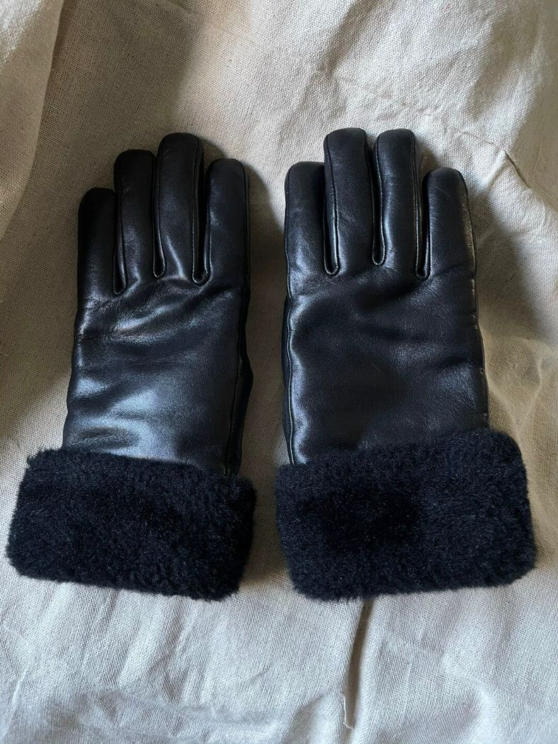 Yohji Yamamoto yohji Yamamoto Black leather gloves Size ONE SIZE - 1 Thumbnail