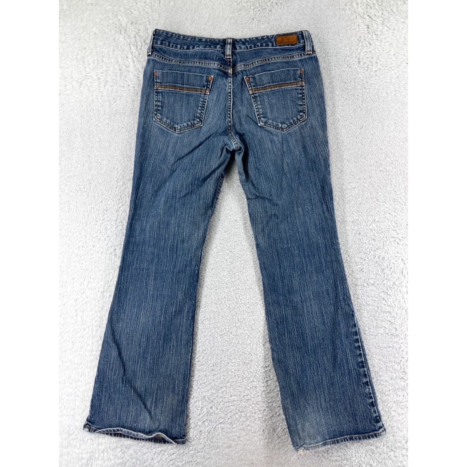 Eddie Bauer Eddie Bauer Jeans Womens 6 Blue Denim Bootcut Mid Rise Cotton Blend 26x27 Adult Regular Navy Mens Women Girls Size 28" / US 6 / IT 42 - 2 Thumbnail