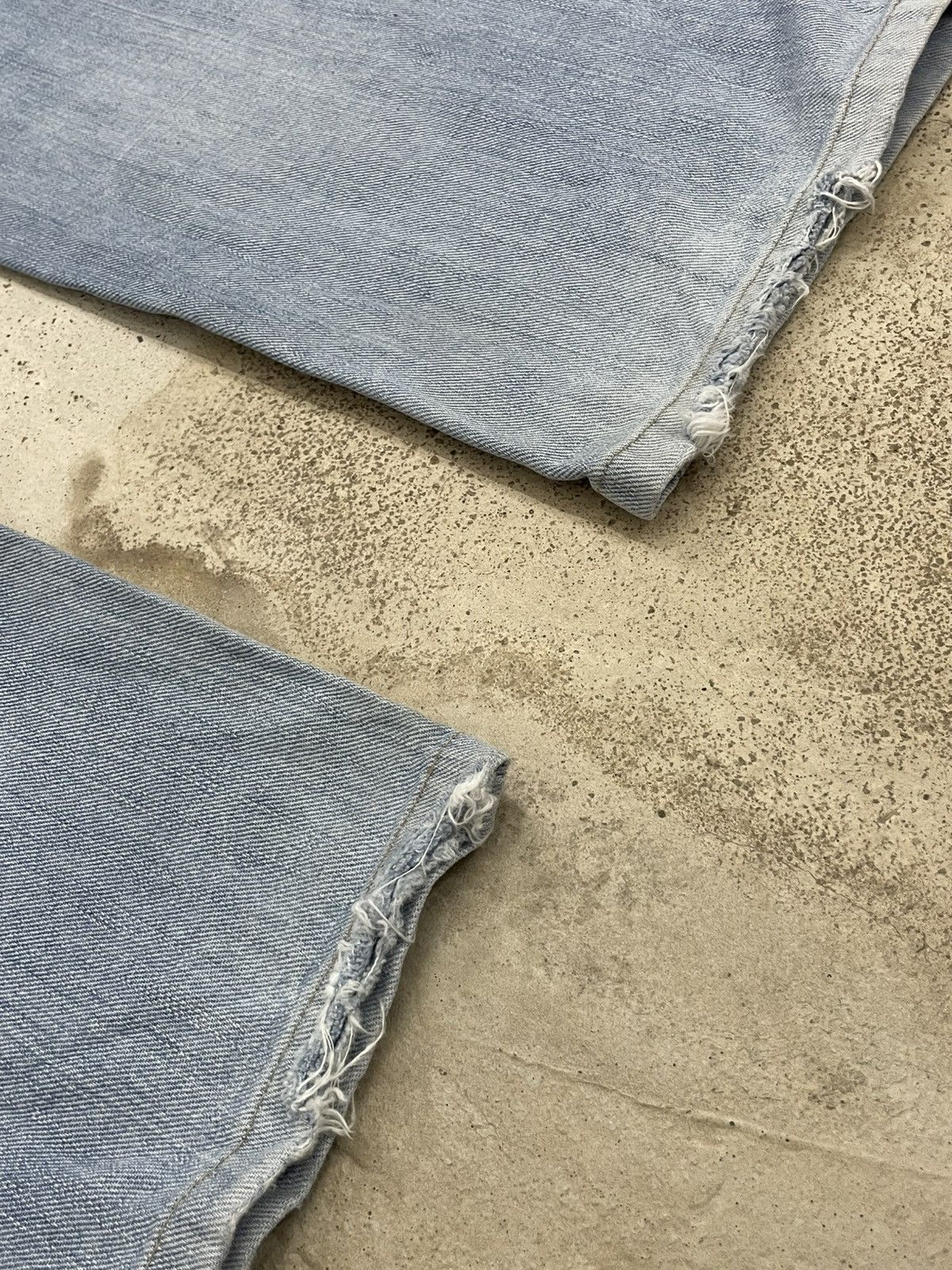 Edwin Vintage Edwin 403 Light Wash Distressed Denim Pants Size US 32 / EU 48 - 13 Thumbnail