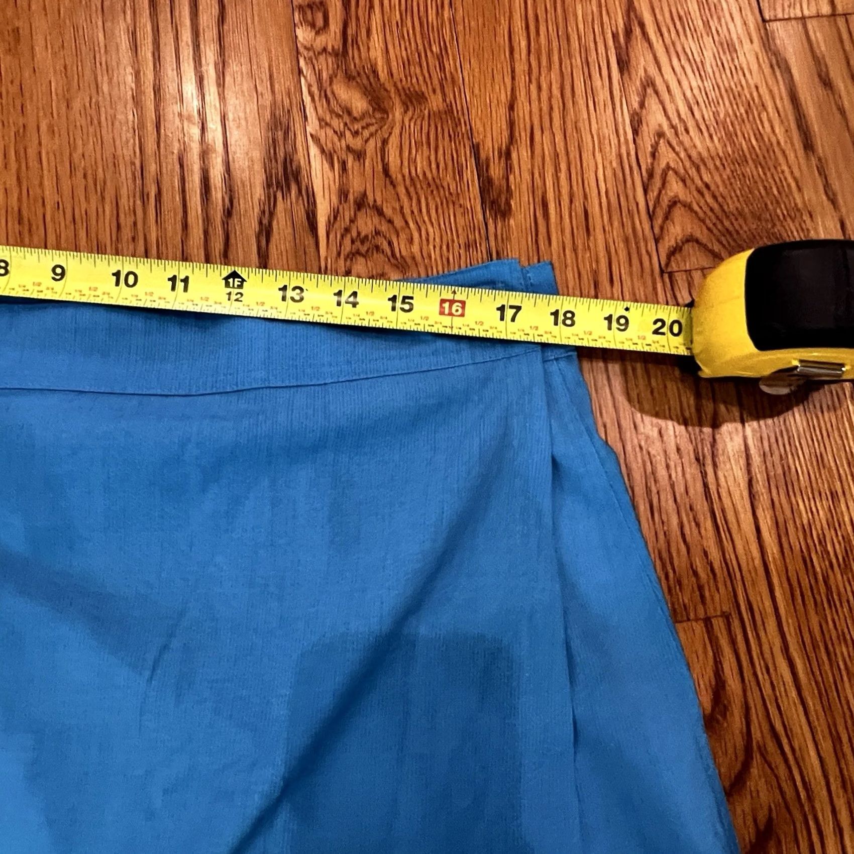 Vintage Ripskirt Hawaii Skirt Womens Casual Beach Knee Length Blue L Wrap Pockets Stretch Summer Vacation Travel Size 36" / US 14 / IT 50 - 7 Thumbnail