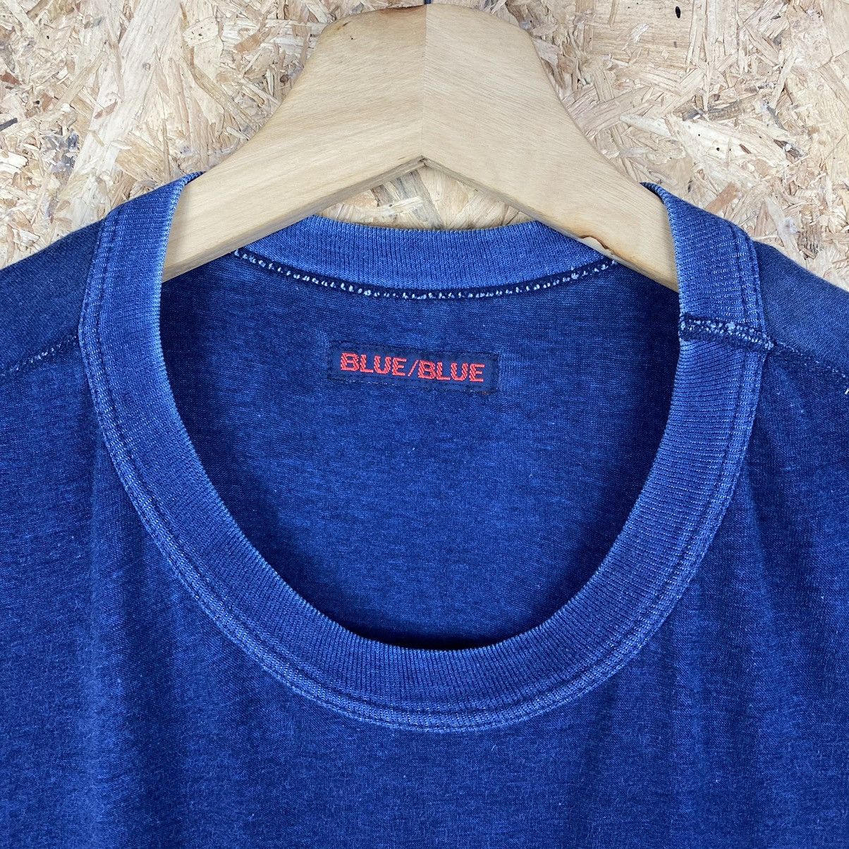 Blue Blue Japan × Indigo × Japanese Brand VINTAGE BLUE BLUE JAPAN PLAIN BASIC TEE Size US M / EU 48-50 / 2 - 4 Thumbnail