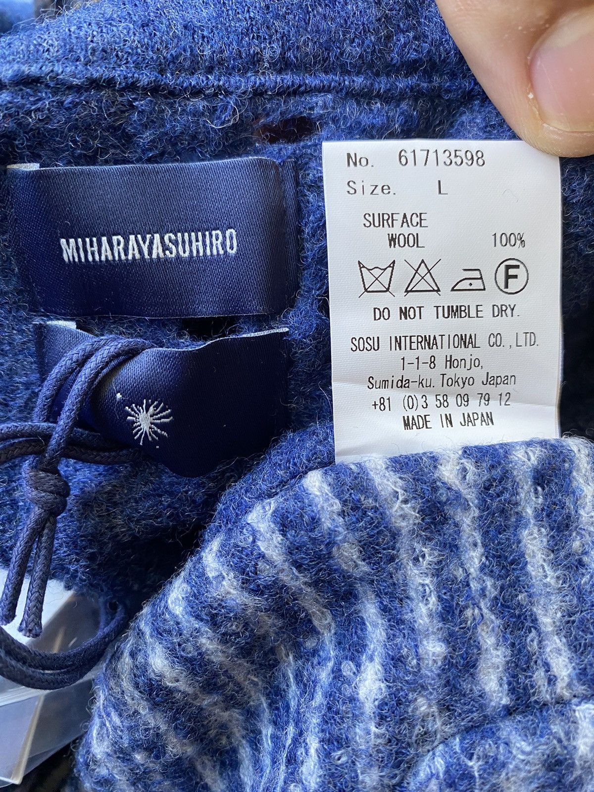 Designer × Maison MIHARA YASUHIRO Miharayasuhiro Distressed Design Cardigan Size US M / EU 48-50 / 2 - 12 Thumbnail