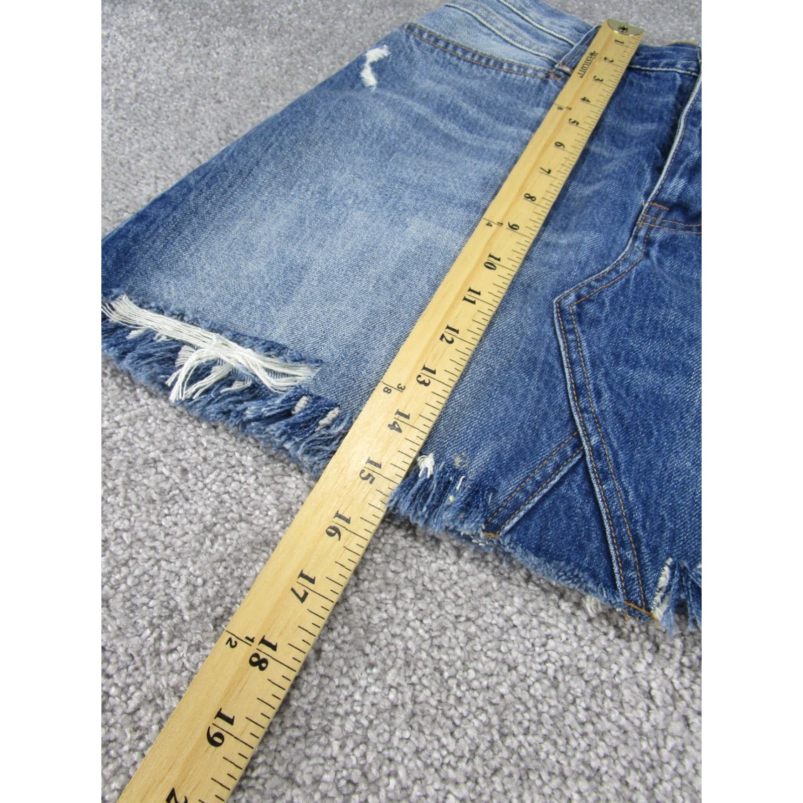 Madewell VINTAGE Madewell Jeans Skirt Womens 26 A-Line Denim Blue Short - 18?? Size 26" / US 2 / IT 38 - 4 Thumbnail