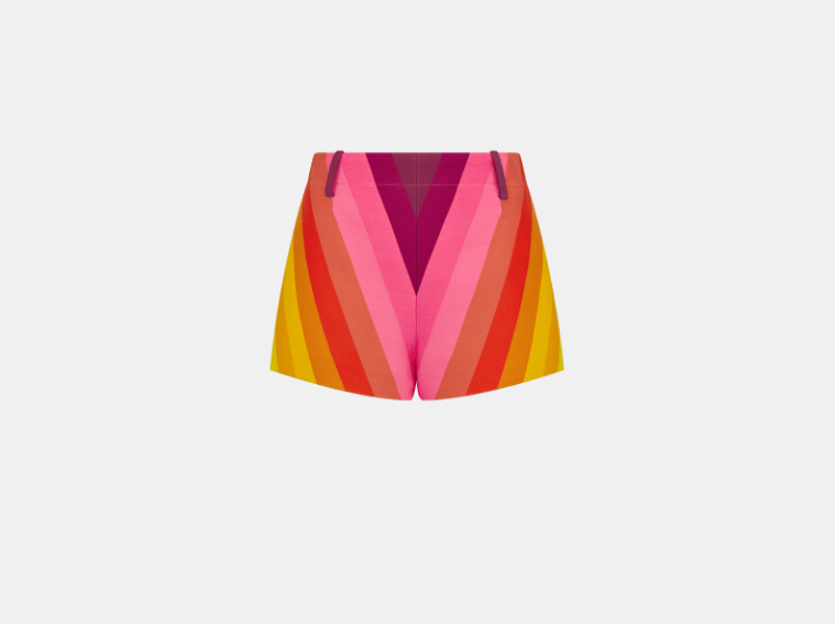 Dior o1w1db10326 521P04 Short in Multicolor Size 25" / US 0 / IT 36 - 1 Thumbnail
