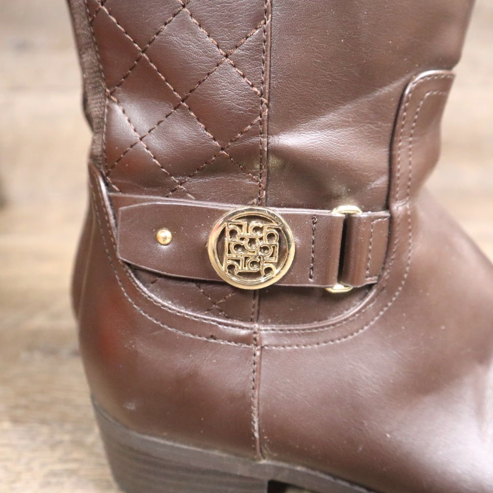 Liz Claiborne Liz Claiborne Shoes Riding Boot Brown Leather Knee High Adult Women Size 7.5 Brown Riding Boot Womens Size US 7.5 / IT 37.5 - 6 Thumbnail
