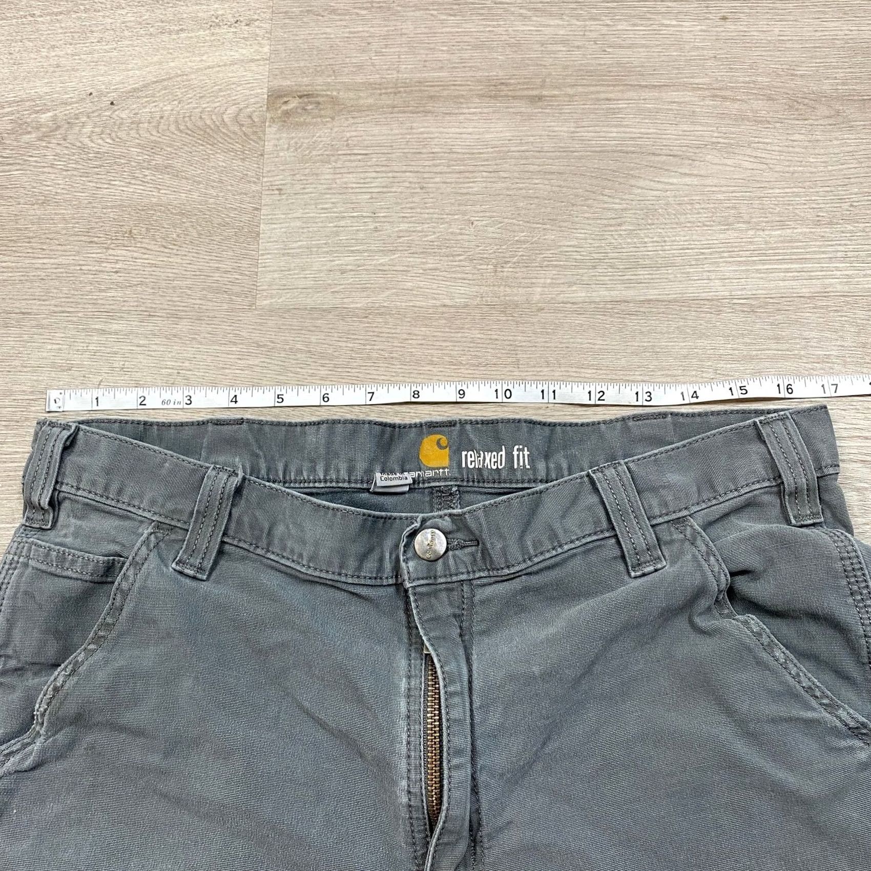 Carhartt Carhartt Work Pants Men's Relaxed Fit Rugged Flex 34x30 Gray Carpenter Size US 34 / EU 50 - 6 Thumbnail
