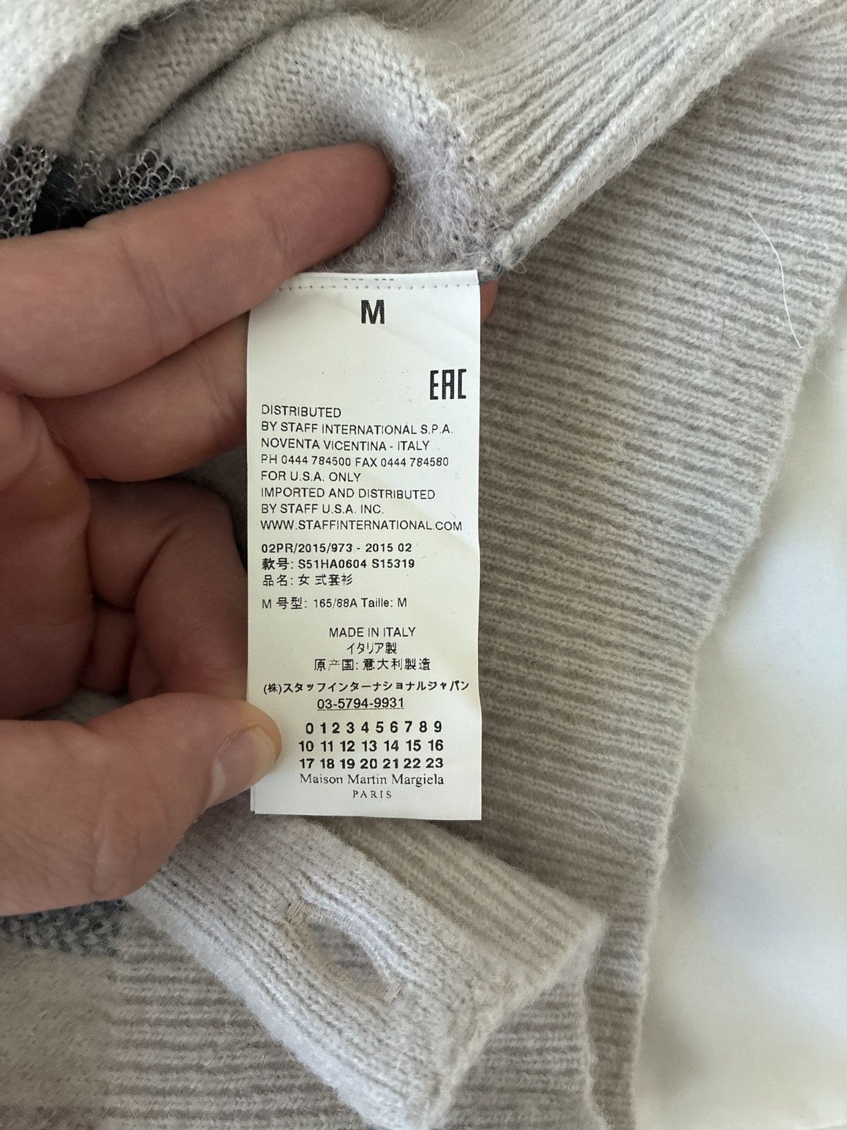 Maison Margiela Maison Margiela Check Pattern Multi Color Cardigan M. Size US M / EU 48-50 / 2 - 9 Thumbnail