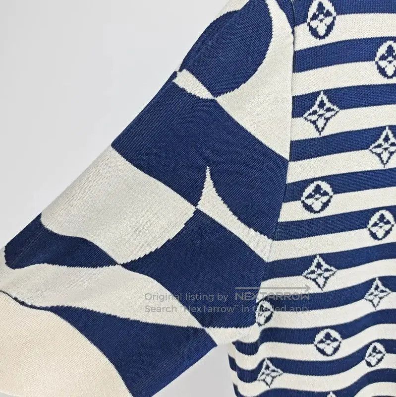 Louis Vuitton Louis Vuitton Spring Autumn Blue Silk Dress . Size S / US 4 / IT 40 - 7 Thumbnail