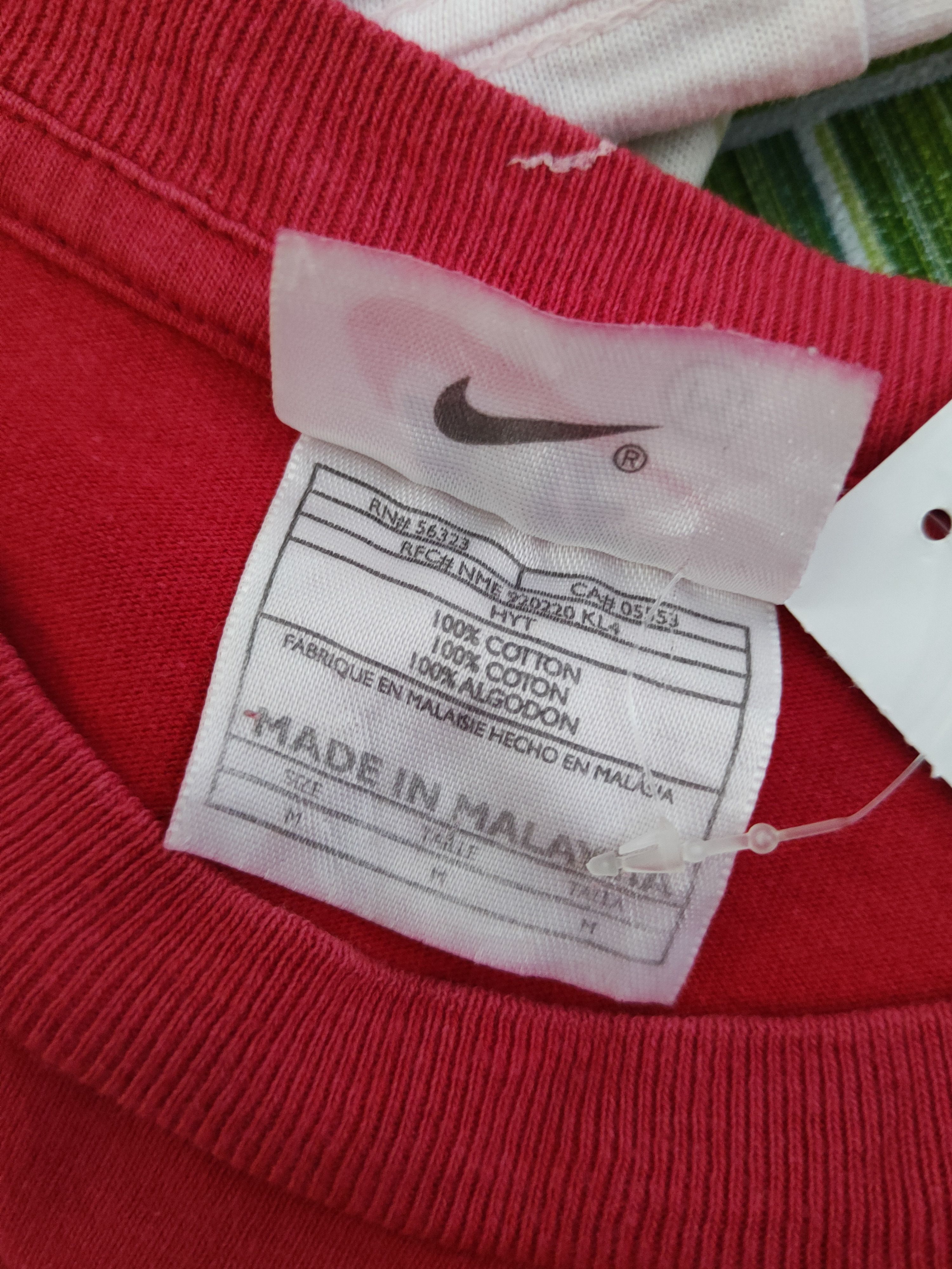 Nike DLL Nike Red Short Sleeve T-shirt #1435 Size US M / EU 48-50 / 2 - 11 Thumbnail