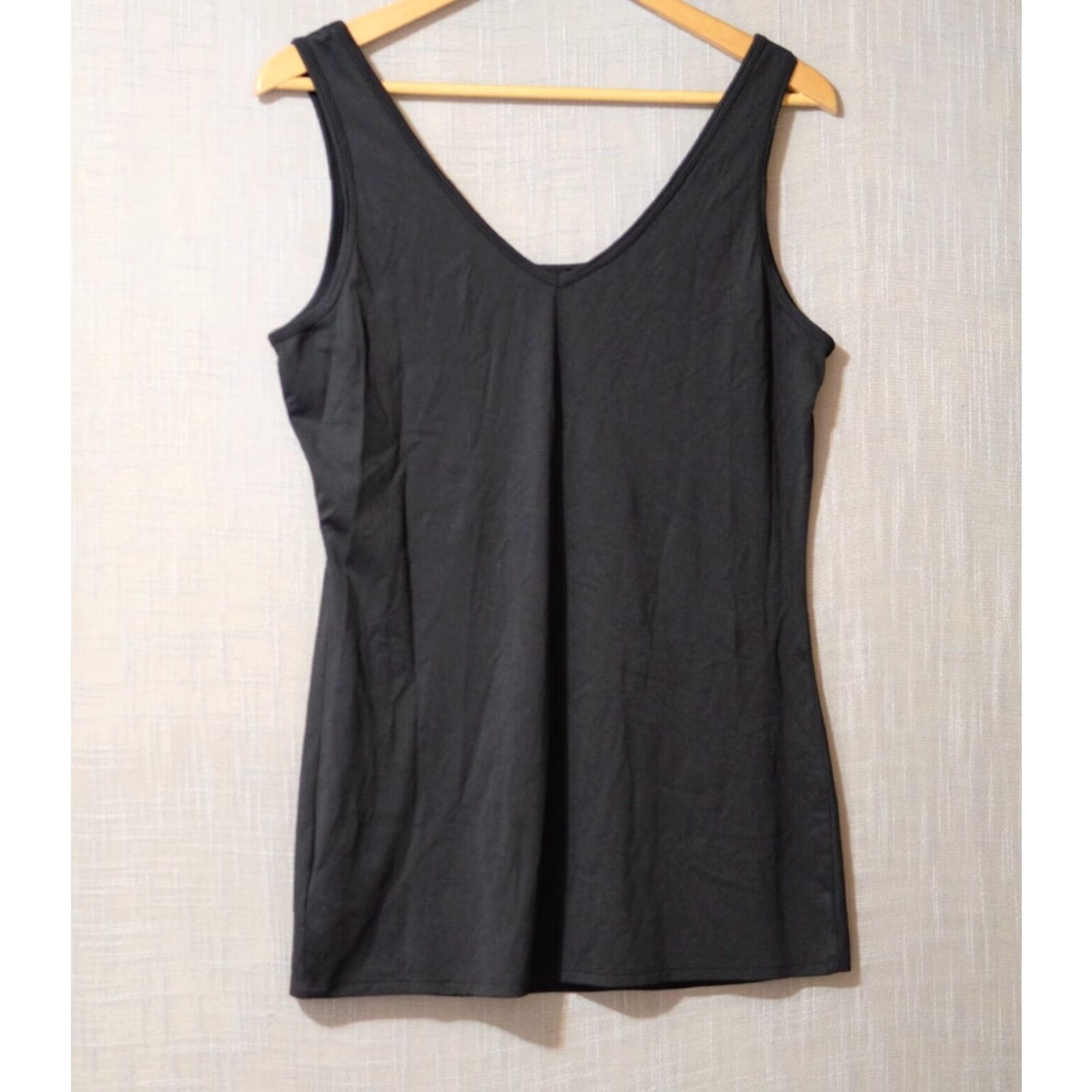 Vintage Nwot! Maurices Black Tank Top Cami Scoop Neck Stretch Women's L Tank Tshirt Camisole Shirt Size L / US 10 / IT 46 - 4 Thumbnail