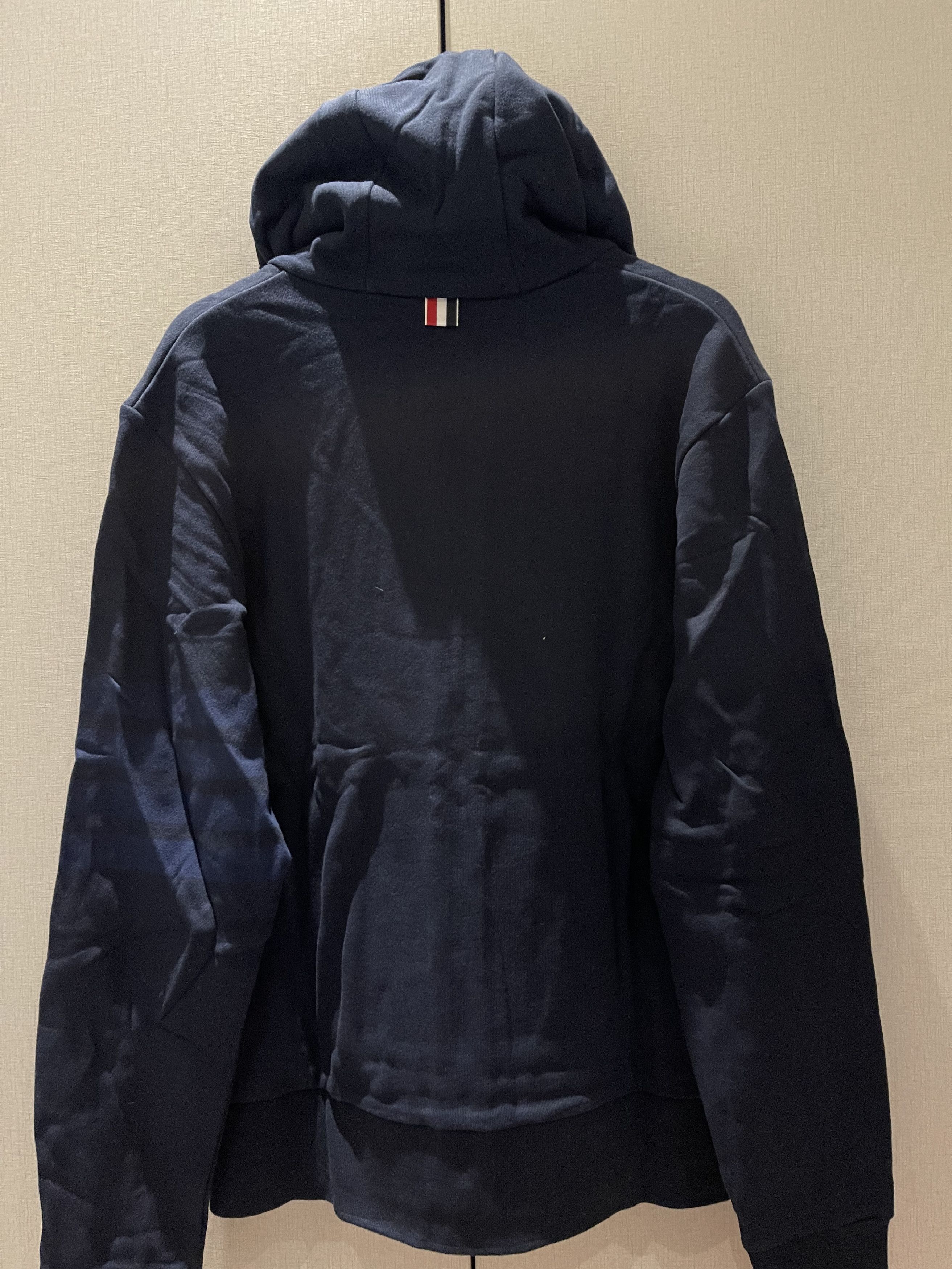 Thom Browne Thom Browne Zip Hoodie Navy Size US L / EU 52-54 / 3 - 5 Thumbnail