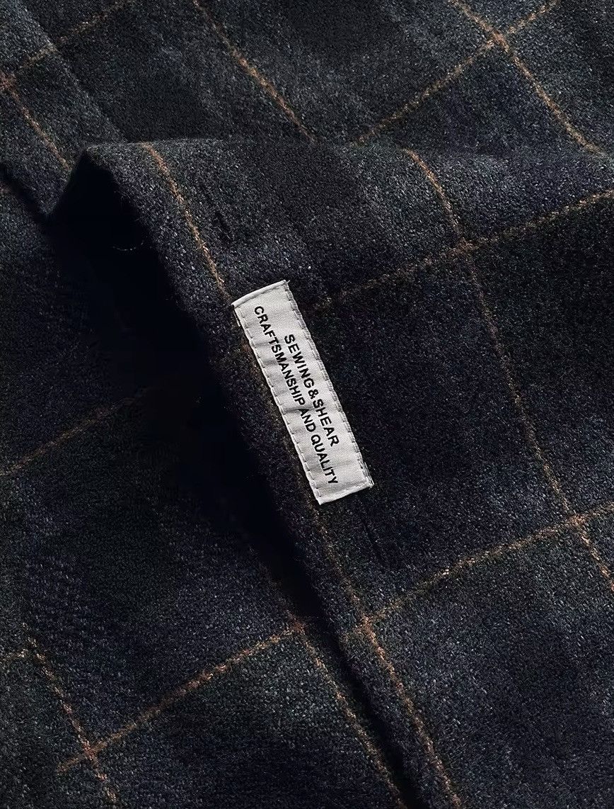 Japanese Brand × Vintage American Streetwear Loose Thick Plaid Shirt Y2k Size US XXL / EU 58 / 5 - 6 Thumbnail