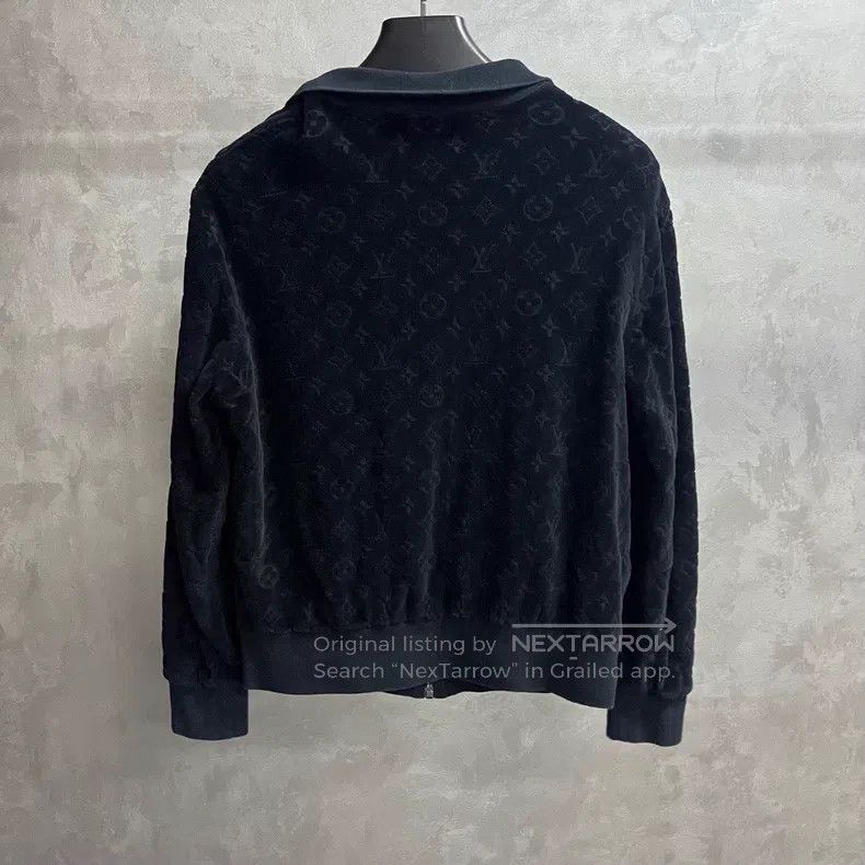 Louis Vuitton Louis Vuitton Black Solid Full Print Lapel Zip Jacket Size US M / EU 48-50 / 2 - 5 Thumbnail