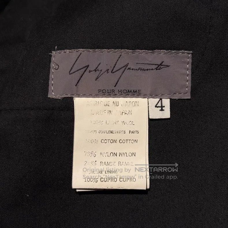 Yohji Yamamoto YOHJI YAMAMOTO size XL Striped Lining Wool Dress Pants Size US 27 - 5 Thumbnail