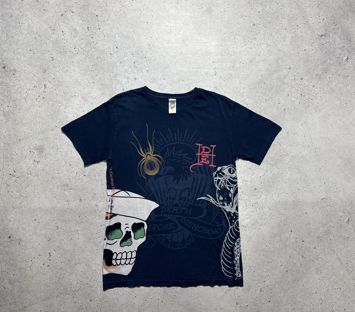 Ed Hardy Ed Hardy by Christian Audigier Skulls T-Shirt Big Logo Size US M / EU 48-50 / 2 - 1 Thumbnail