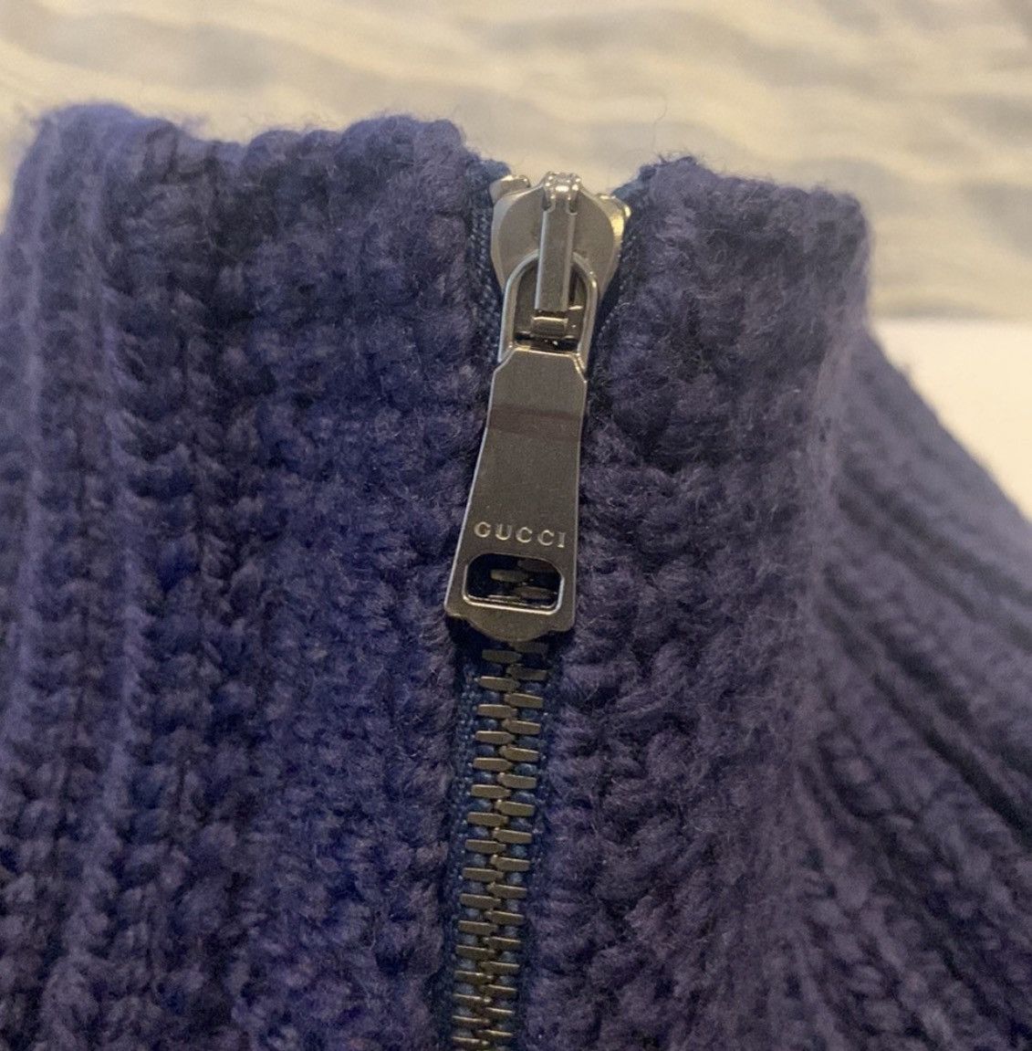 Gucci GUCCI Relaxed Intarsia Wool Zip-Up Cardigan –Sz M – LIMITED Size US M / EU 48-50 / 2 - 10 Thumbnail