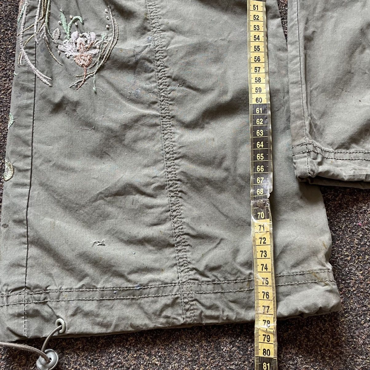 Vintage Vintage Y2K Baggy Cargo Pants Khaki Distressed Workwear Punk Size 32" / US 10 / IT 46 - 9 Thumbnail