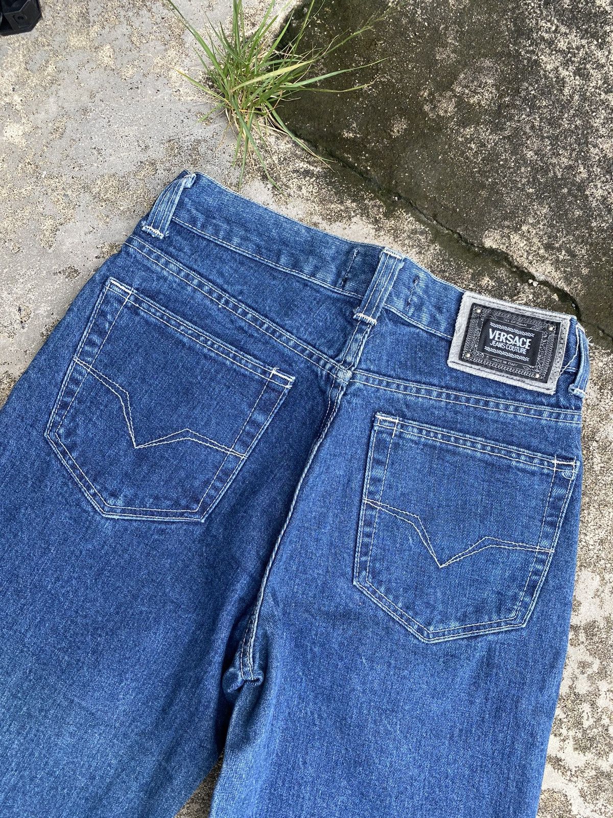 Vintage Vintage 90s Versace Couture Denim Jeans Pants Size 27" / US 4 / IT 40 - 10 Thumbnail