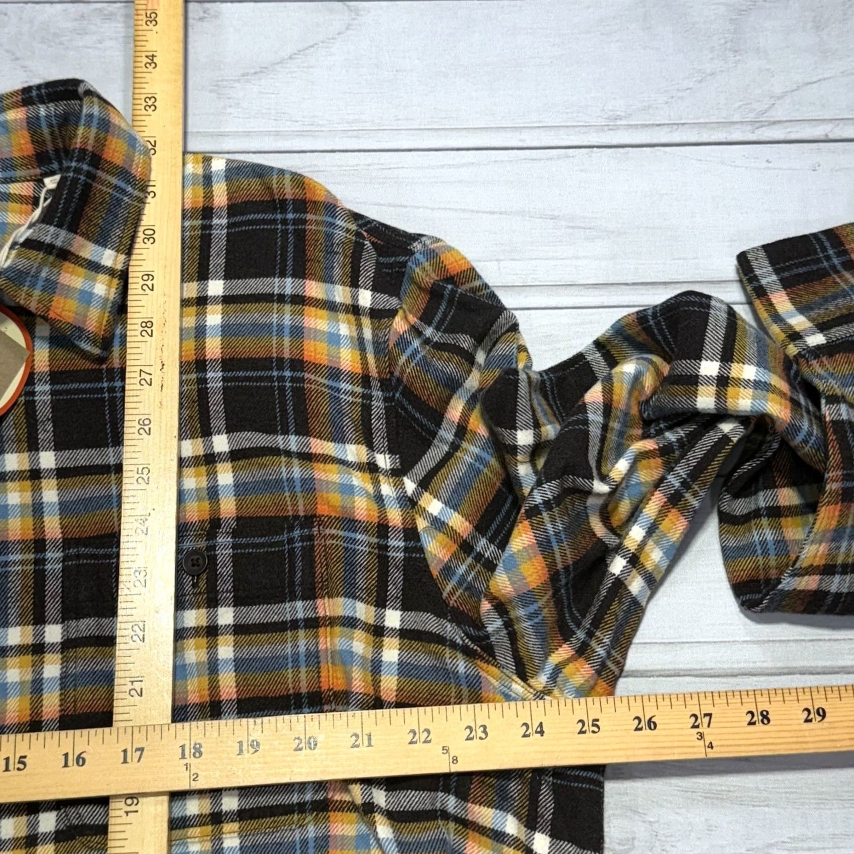 Faherty Faherty Flannel Shirt Mens 2XL Regular Button-Up Collared Plaid Cotton Organic Cotton NWT Multicolor Brushed Size US XXL / EU 58 / 5 - 7 Thumbnail