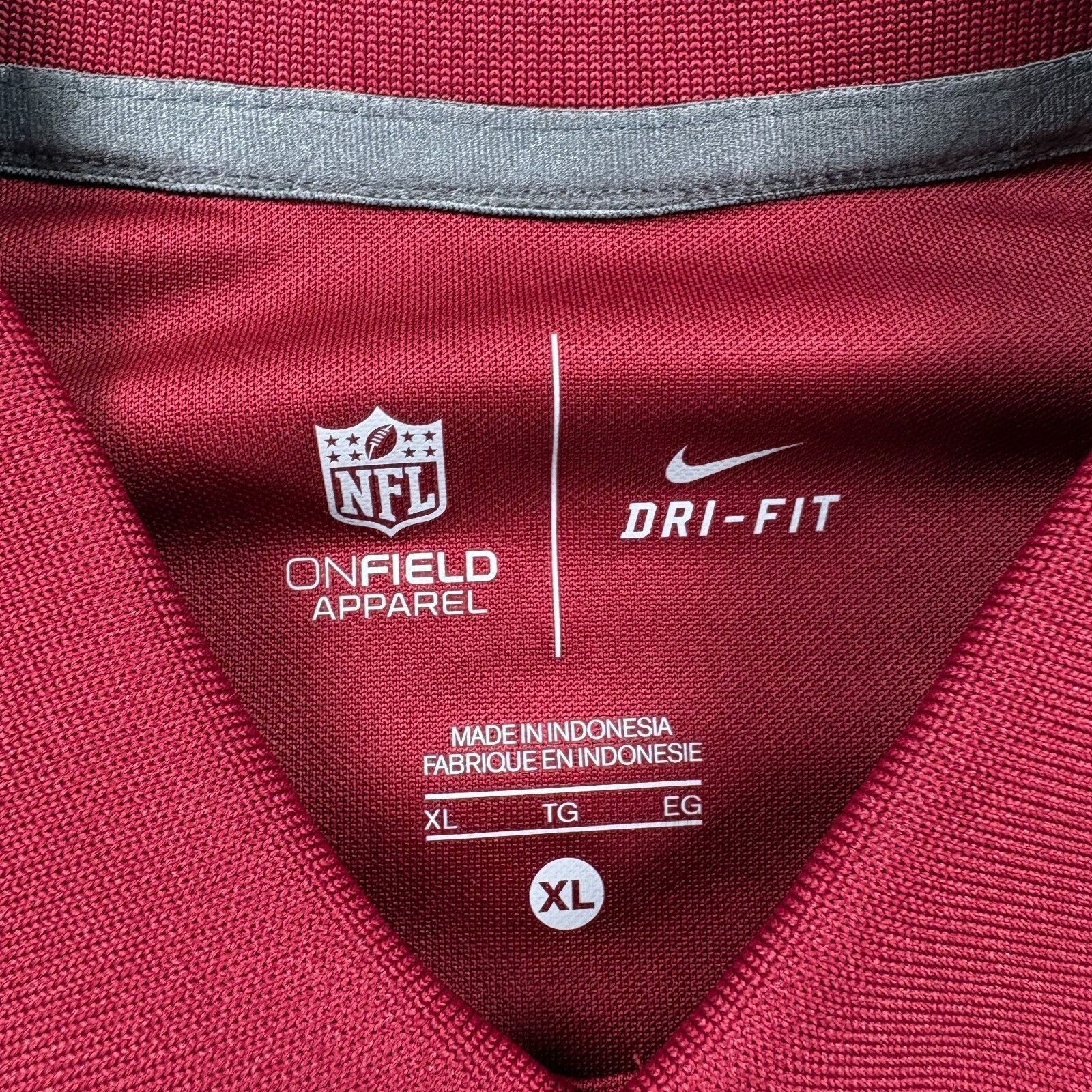 Nike Nike Washington Redskins Football Polo Men XL Red Dri Fit NF Size US XL / EU 56 / 4 - 3 Thumbnail