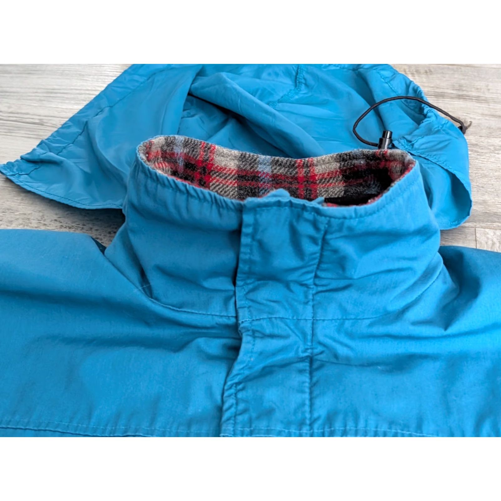 Vintage Vtg Woolrich Jacket Womens Sz M Wool Lined Coat Chore Wind Rain USA Made Teal Size M / US 6-8 / IT 42-44 - 7 Thumbnail