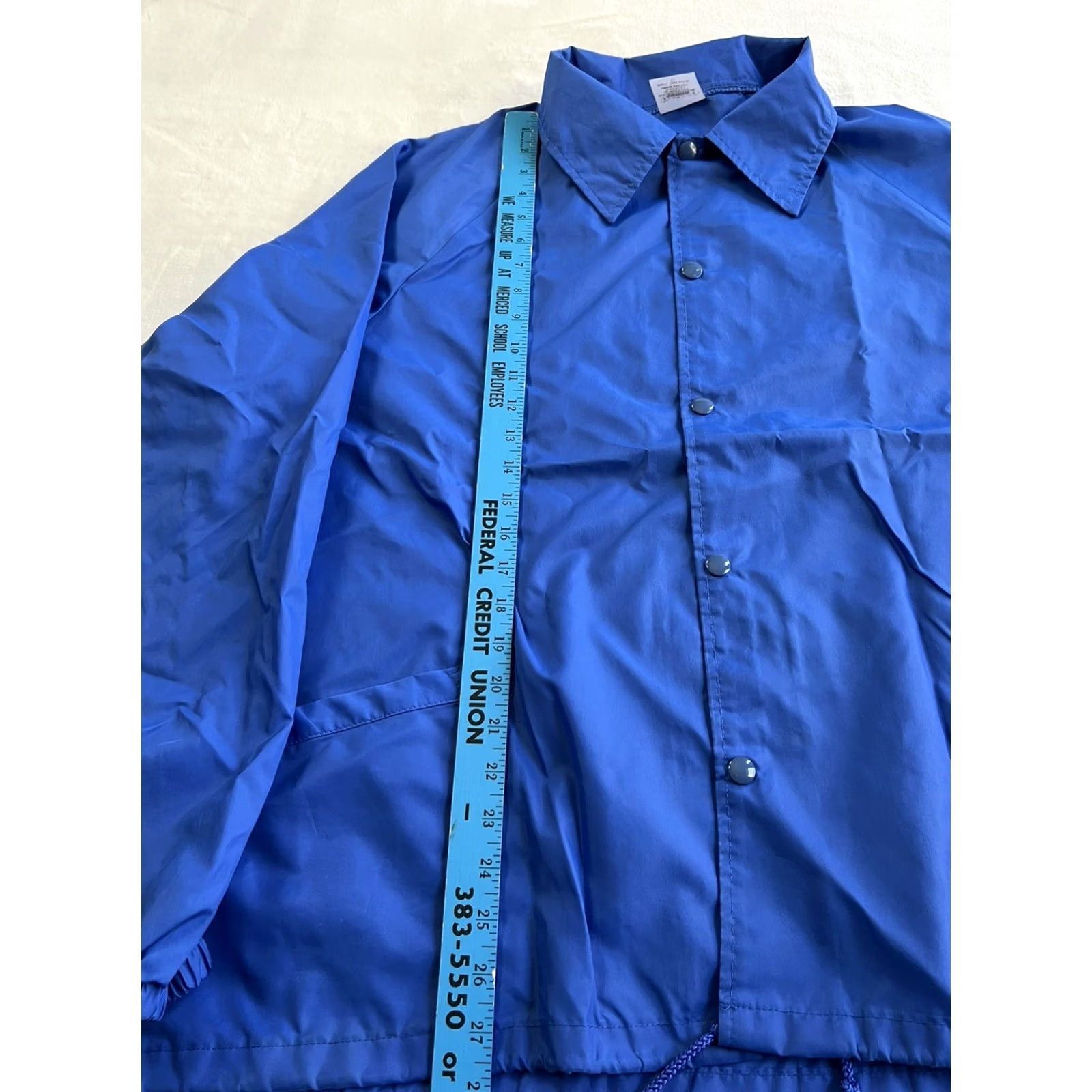 Vintage VINTAGE Auburn Windbreaker Jacket Volleyball 90s Sports Blue XL Men Size US XL / EU 56 / 4 - 3 Thumbnail