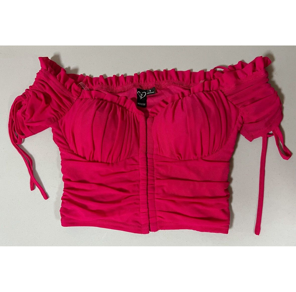 Windsor Smith Magenta Mesh Corset Bustier Crop Top Shirt Blouse Size S 🩷 Size S / US 4 / IT 40 - 1 Thumbnail