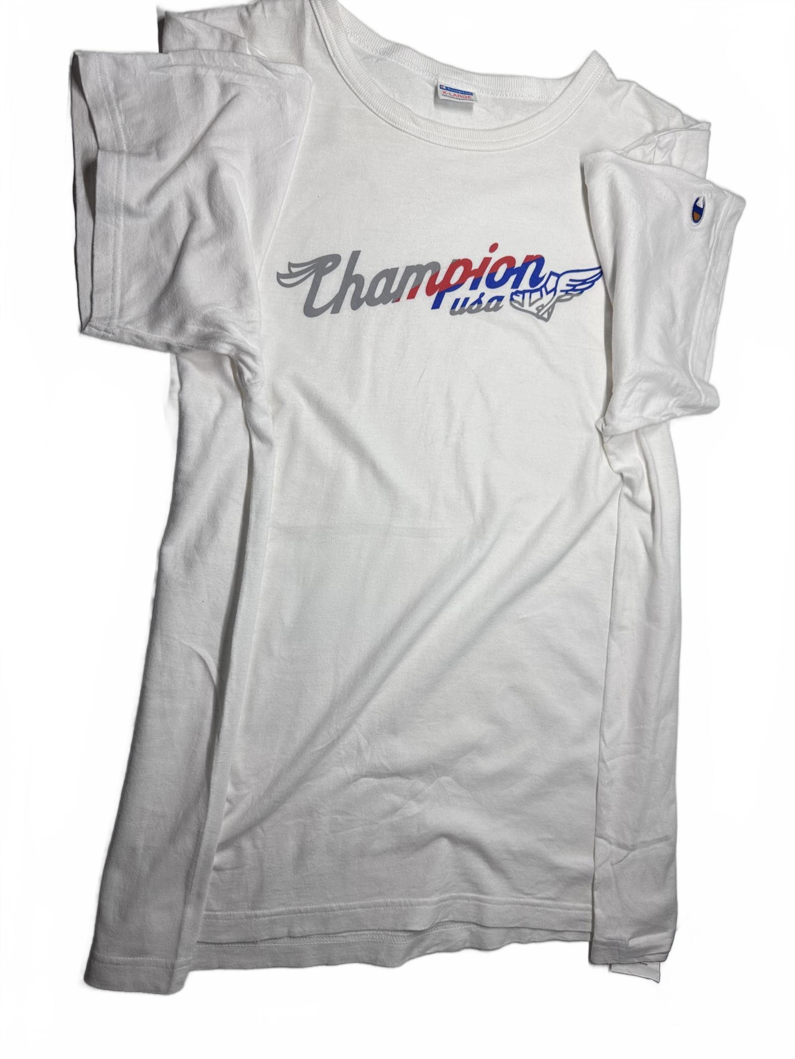 Champion Champion USA Vintage Graphic T-Shirt Size US XL / EU 56 / 4 - 4 Thumbnail