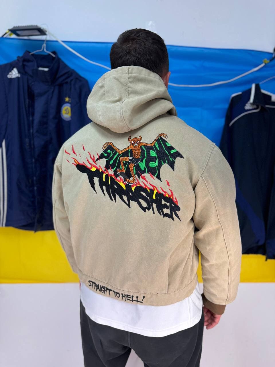 ジャケット・アウター Supreme x Thrasher Hooded Work Jacket Supreme x Thrasher Hooded Work Jacket Black Tan 2colors Size