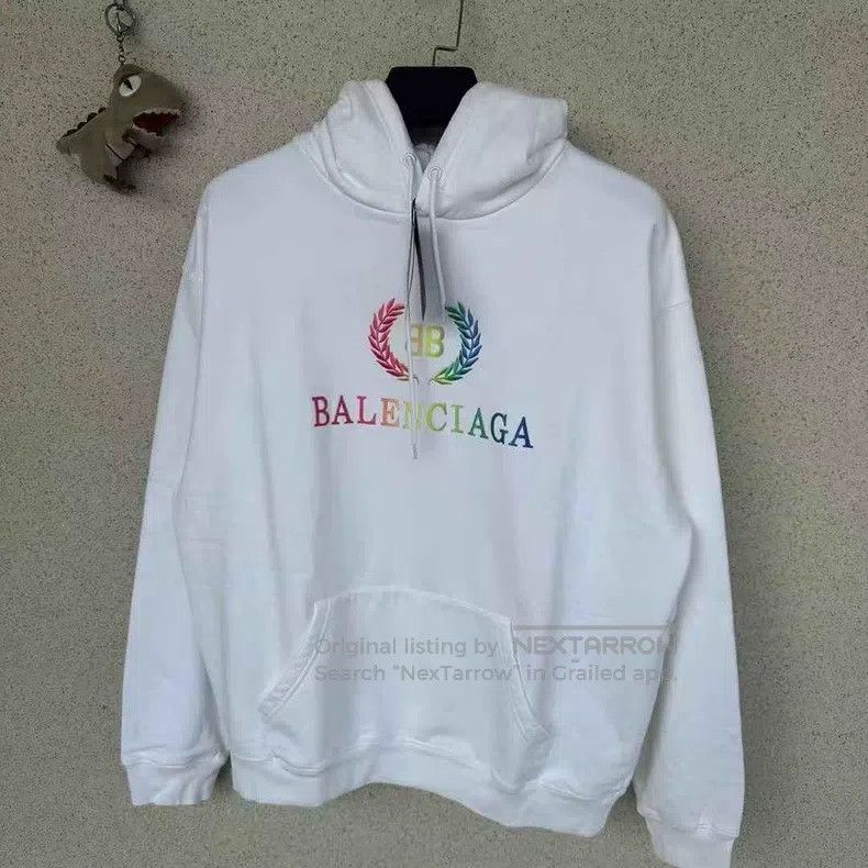 Balenciaga Balenciaga Rainbow Wheat Ear Hoodie Size US S / EU 44-46 / 1 - 1 Thumbnail