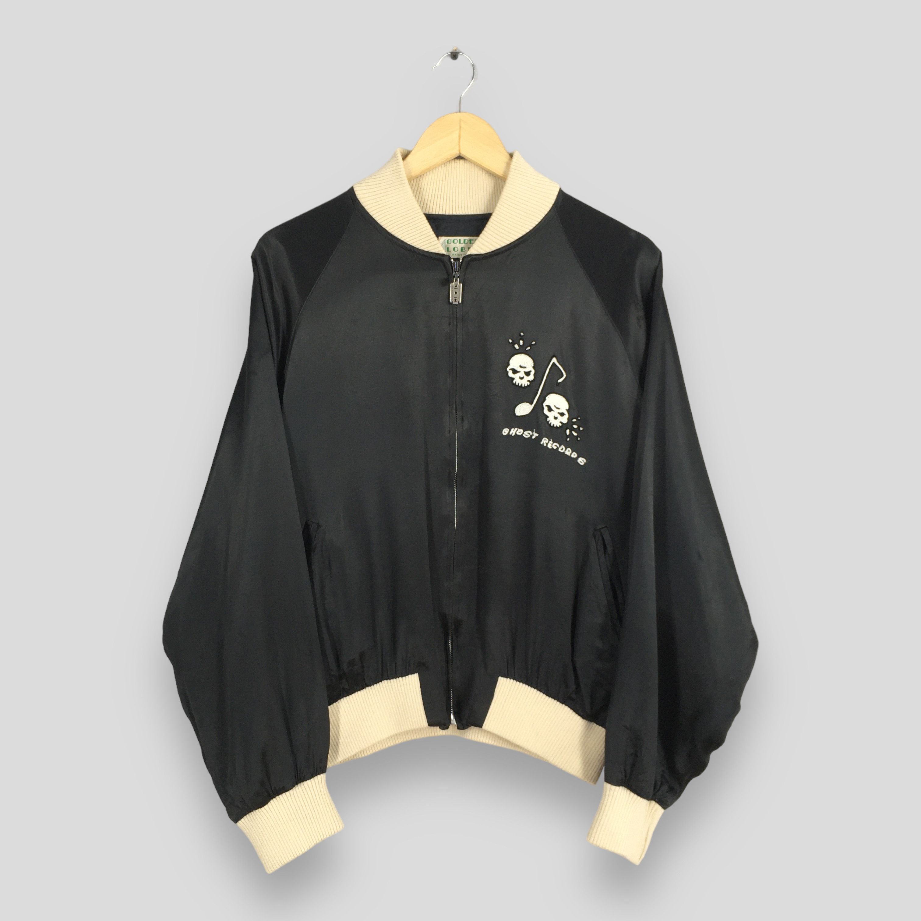 Other 90s Ghost Records Punk Label Music Sukajan Satin Jacket M Size US M / EU 48-50 / 2 - 3 Thumbnail