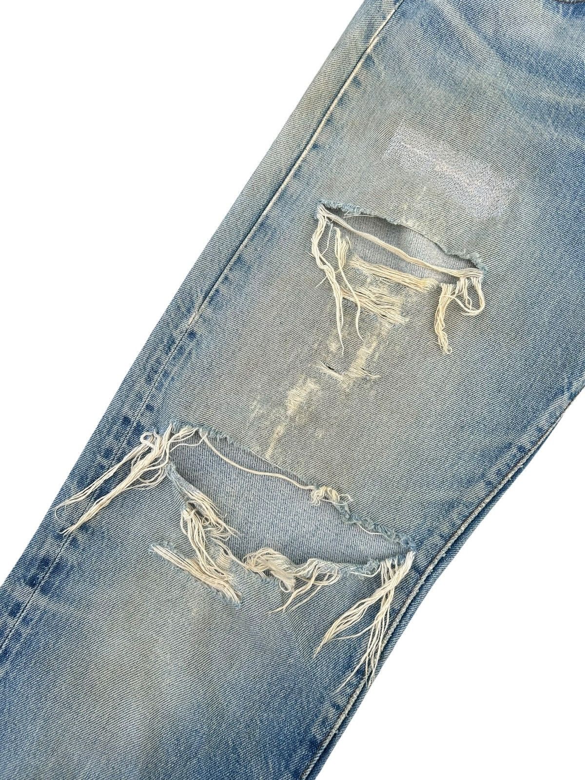 Levi's Vintage Clothing 80's THRASHED Levi's 555 Reconstructed Repair Denim Size US 30 / EU 46 - 3 Thumbnail