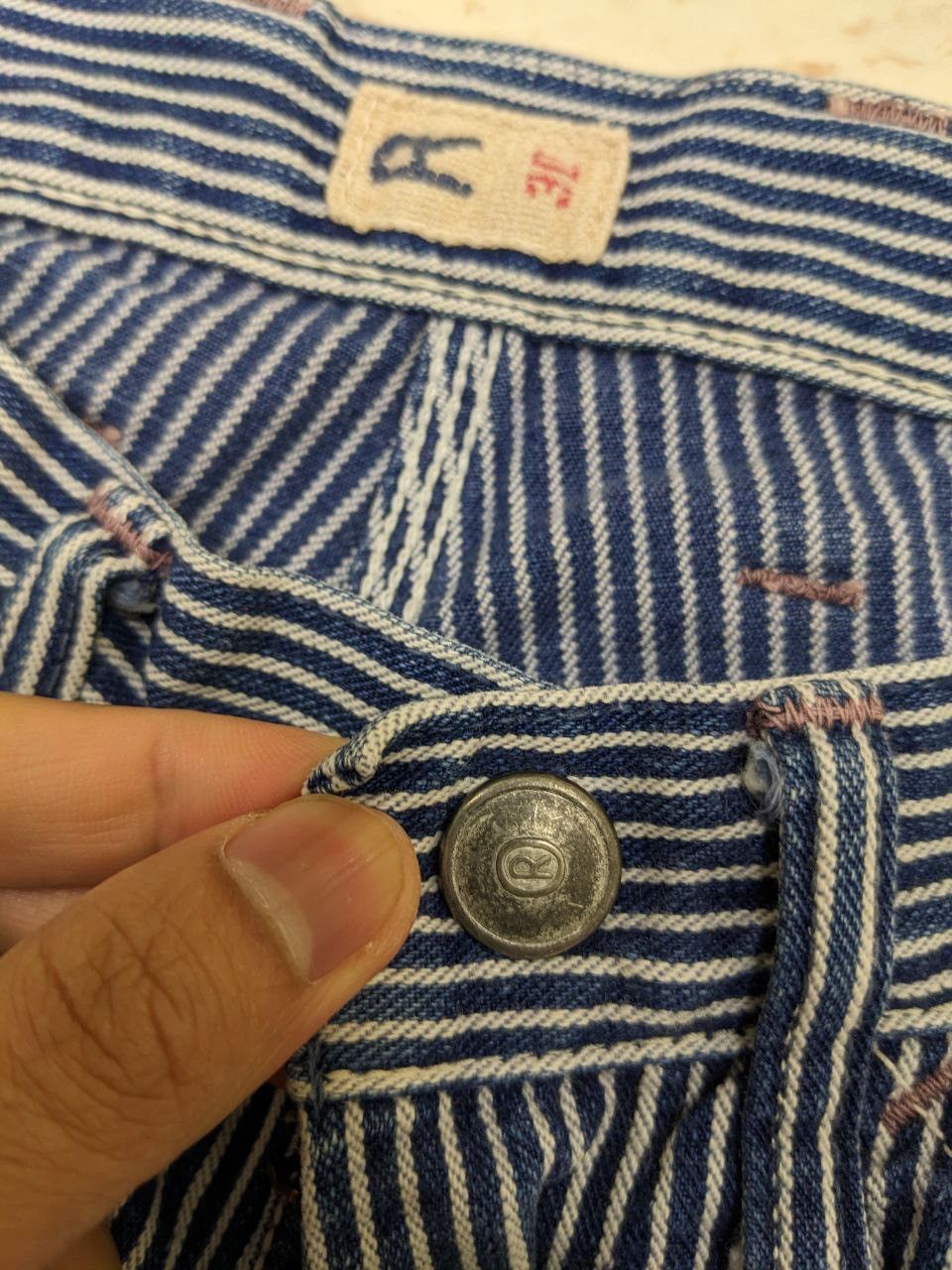 45rpm × Japanese Brand 45RPM HICKORY LEVIS X NIGO WORKWEAR INSPIRED DENIM PANTS Size US 27 - 12 Thumbnail
