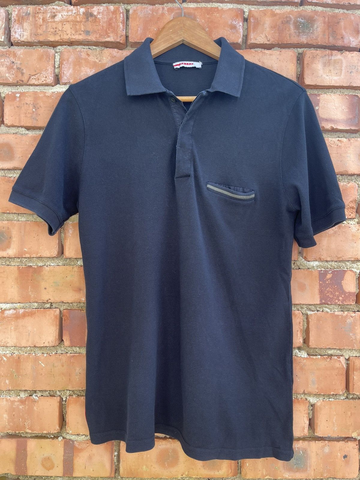 Prada Prada Polo Red Tab Vintage Size US L / EU 52-54 / 3 - 1 Thumbnail