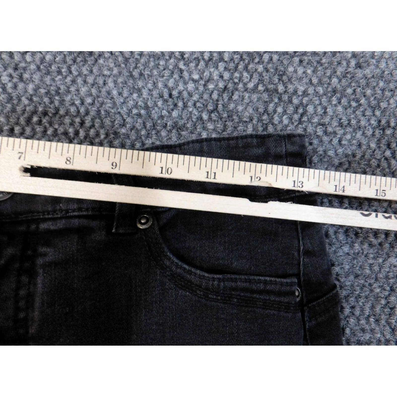 Vintage Chico's Jeans Black Denim Straight Slimming 0.5 Women Regular 26 in Inseam 29 in Zip - Slim Rise Size 25" / US 0 / IT 36 - 3 Thumbnail