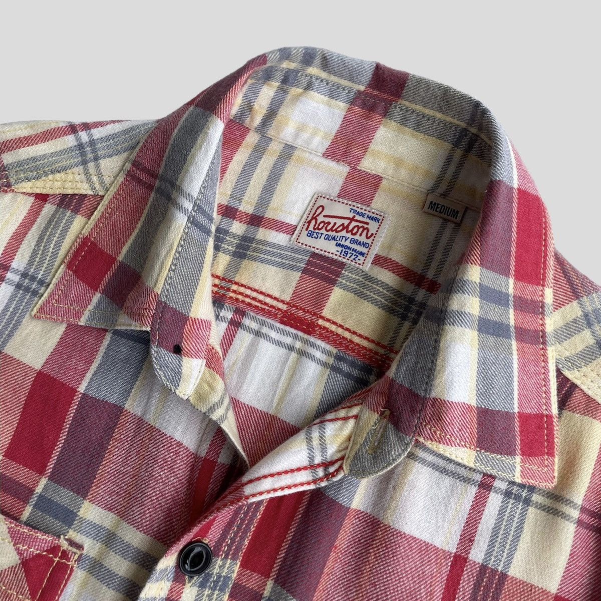 Japanese Brand Houston Plaid Double Pocket Shirt Size US M / EU 48-50 / 2 - 8 Thumbnail
