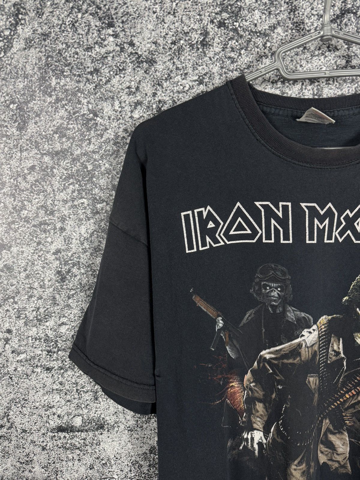 Iron Maiden Iron Maiden Vintage Band Tour Tee A Matter Of Life And Death Size US XL / EU 56 / 4 - 4 Thumbnail