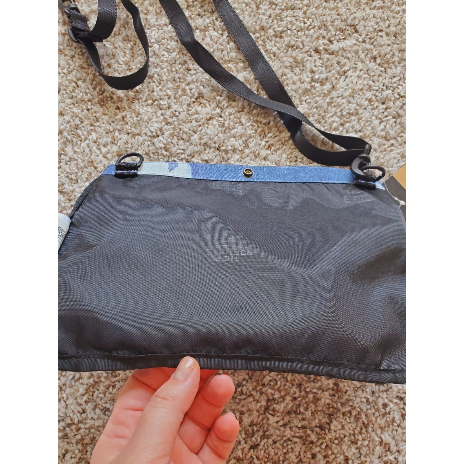 Supreme Supreme North Face Bleached Denim Print Shoulder Bag Size ONE SIZE - 4 Thumbnail
